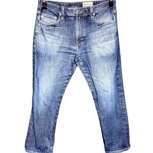 AG Adriano Goldschmied Everett Slim Straight Dark Denim Men's Jeans 34x34